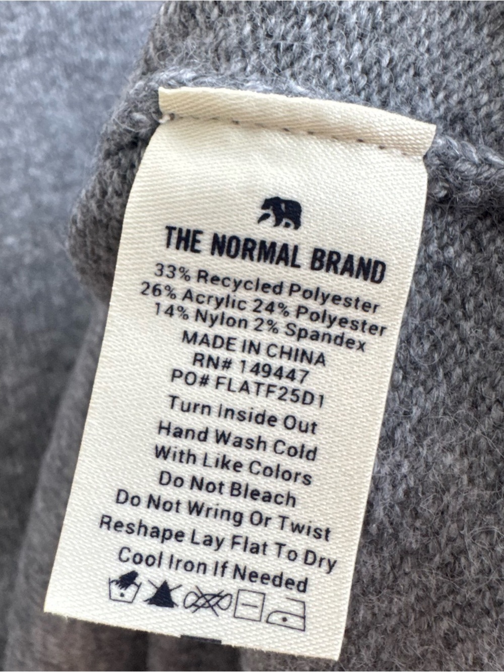 The Normal Brand Marianna Crewneck Sweater Women’s Medium Gray Oversized NEW - Picture 6 of 10